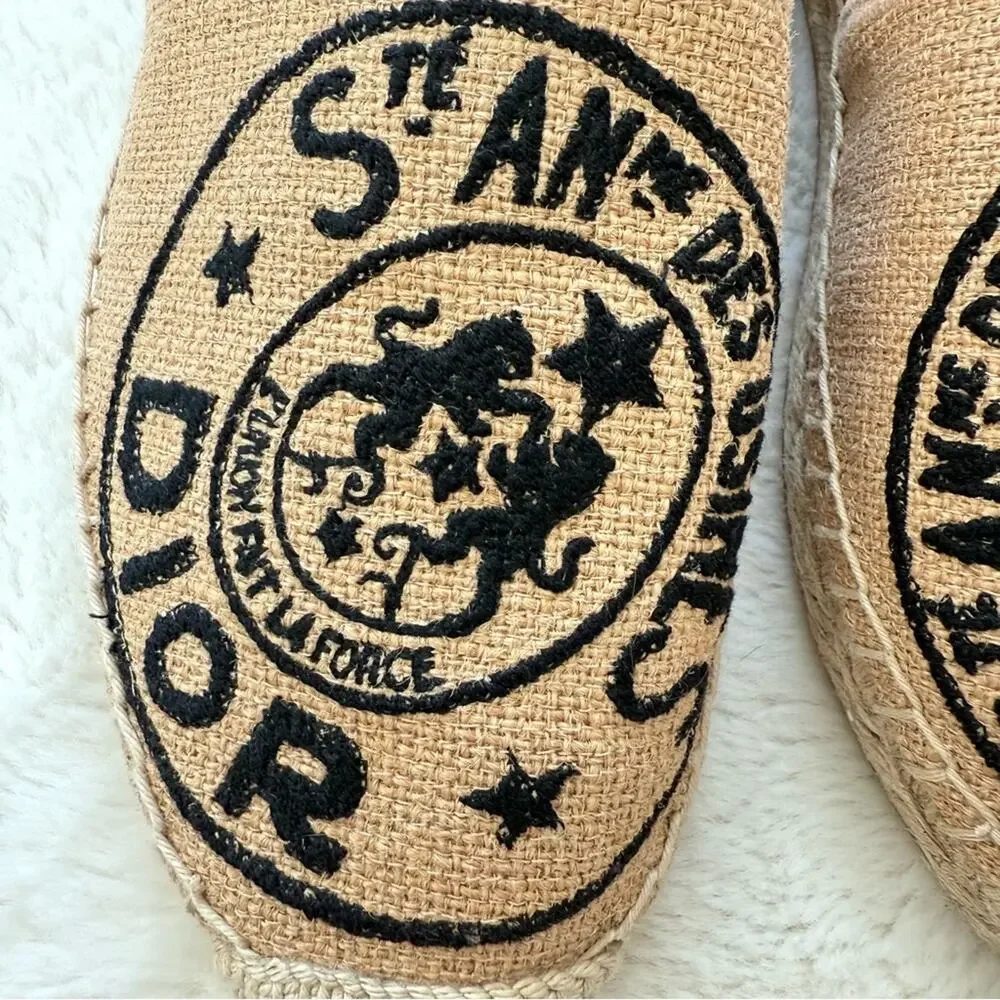 NEW!! Christian Dior Granville Beige Union Espadrilles size 40 EU Retail 850$